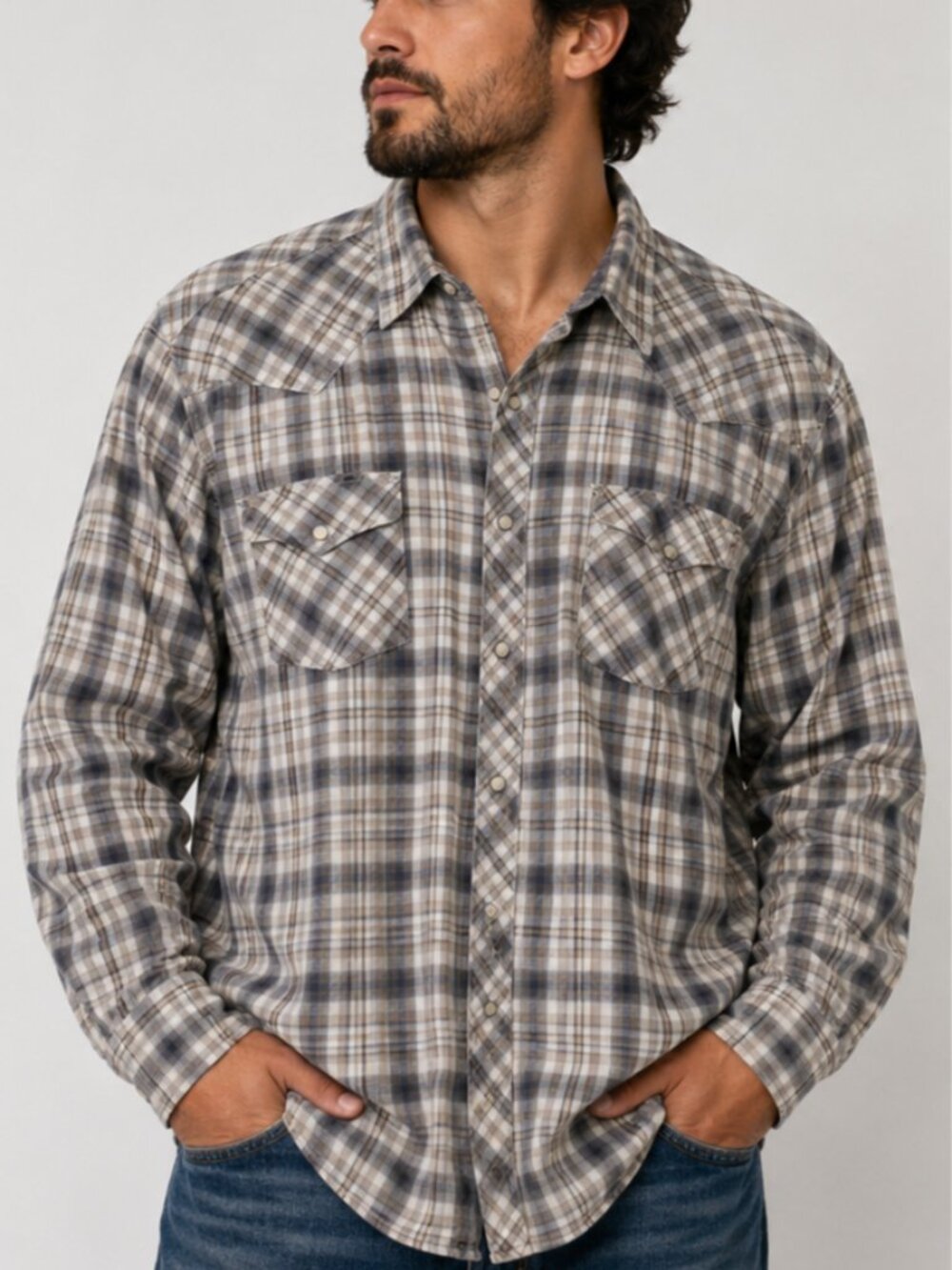 Outdoor Life men's shirt 2XL pearl snaps 🐎